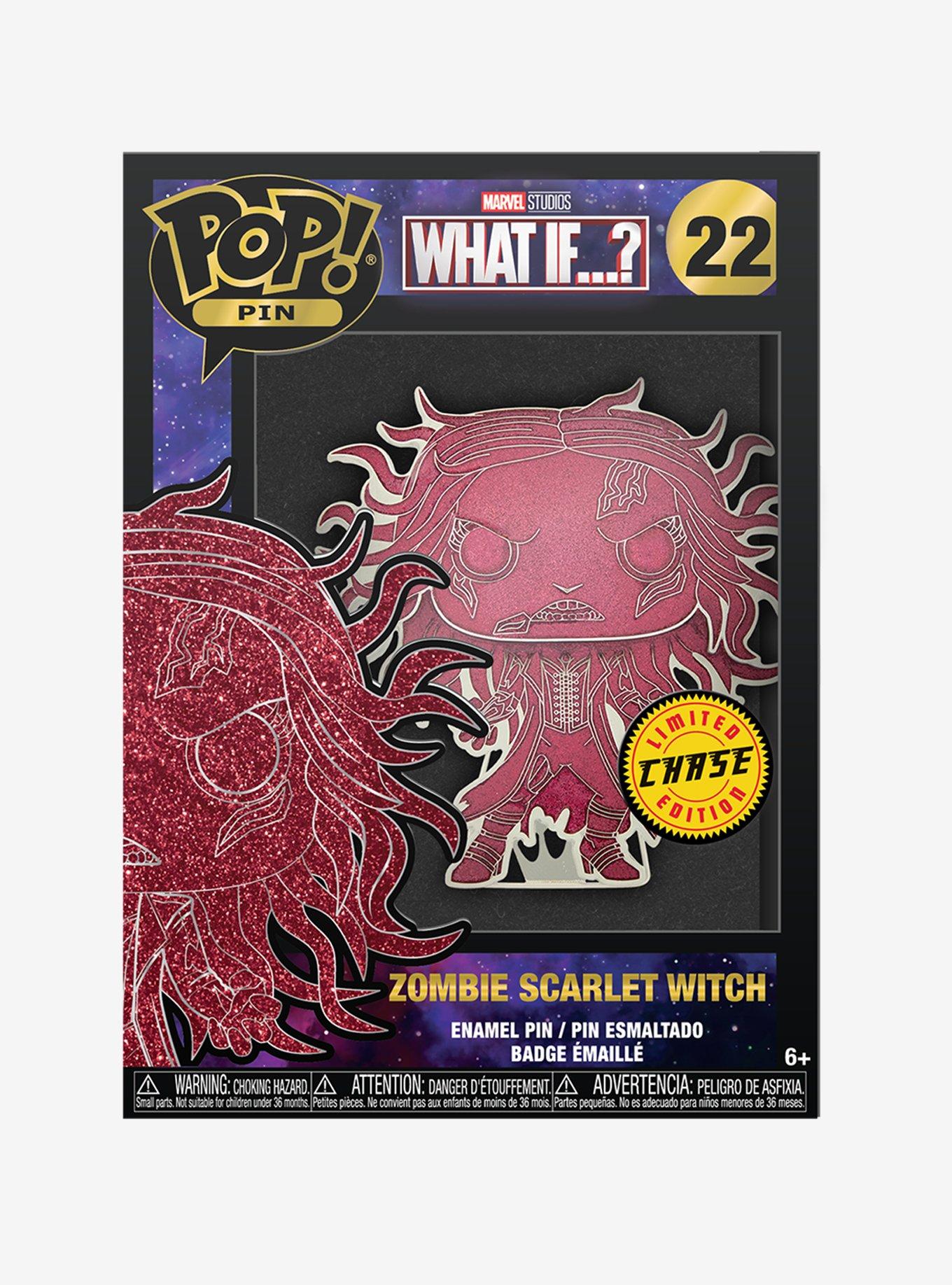 Funko Marvel What If...? Zombie Scarlet Witch Pop! Enamel Pin, , alternate