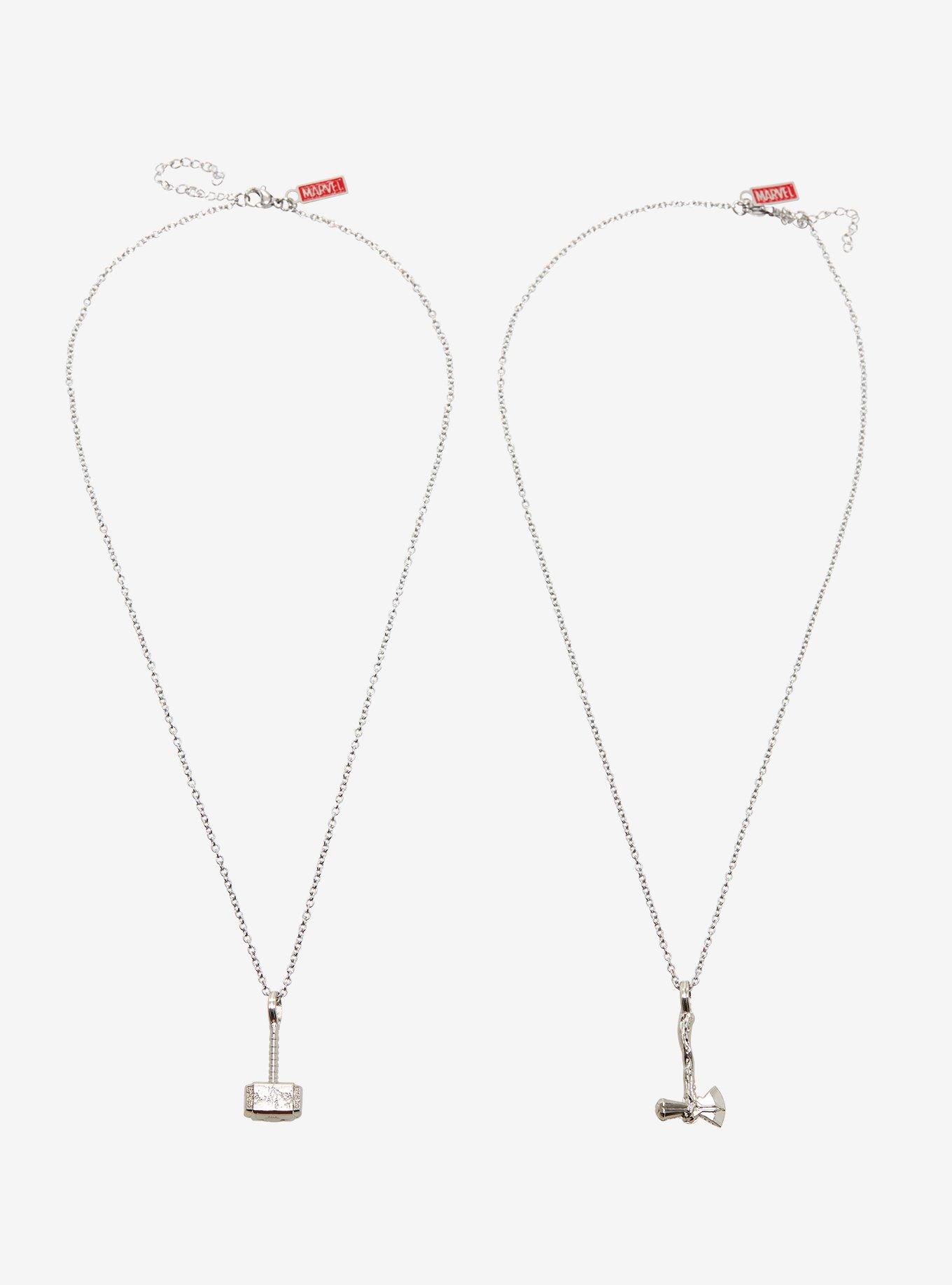 Marvel Thor: Love And Thunder Weapon Best Friend Necklace Set, , alternate