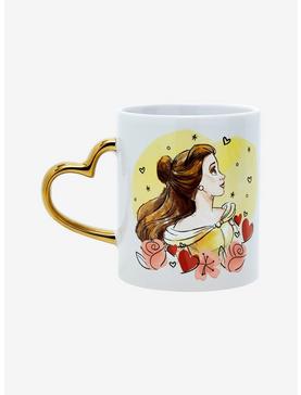 Disney Beauty and the Beast Belle & Beast Heart Handle Mug Set - BoxLunch Exclusive , , hi-res