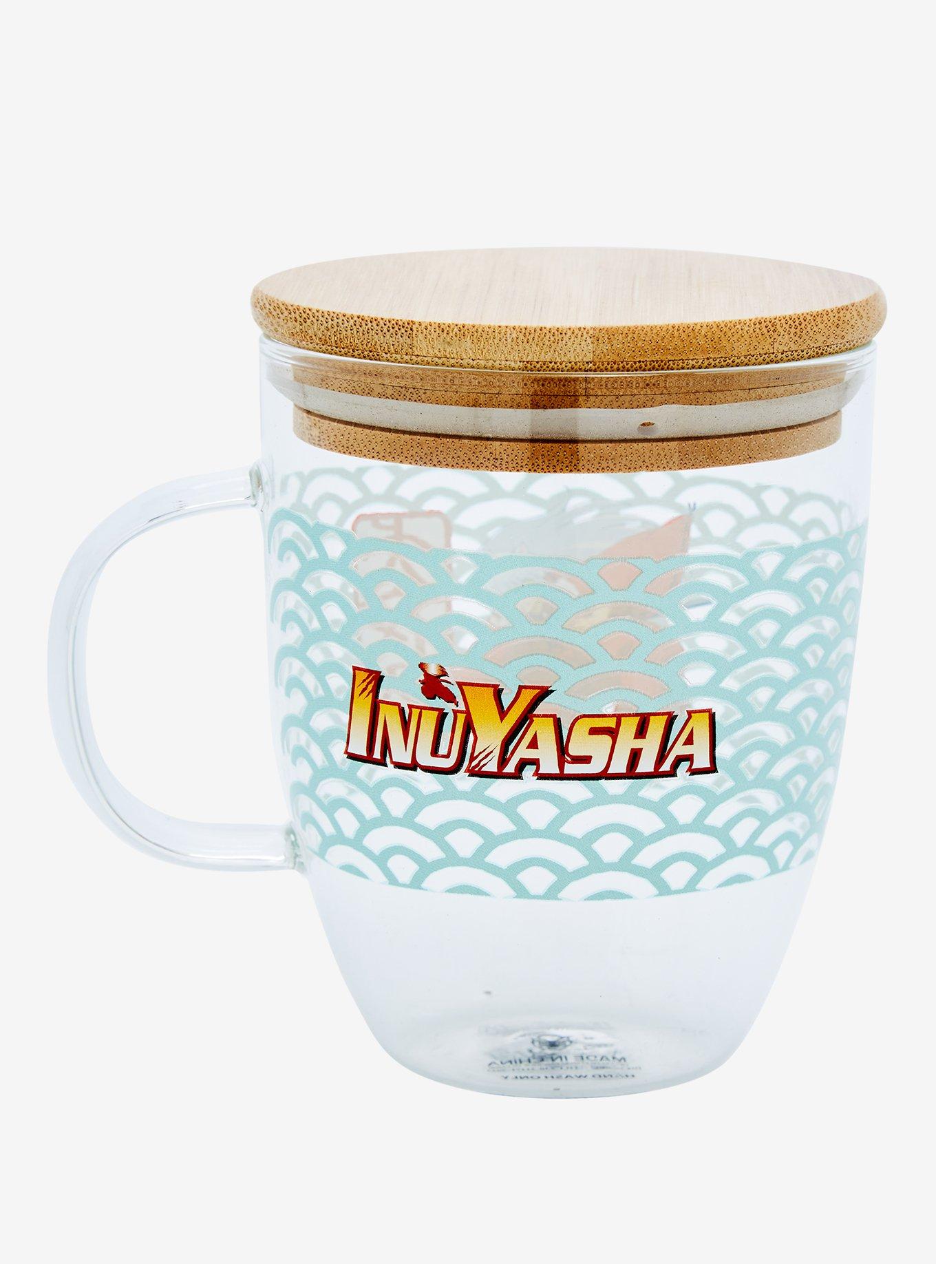 InuYasha Character Portrait Glass Mug with Lid - BoxLunch Exclusive, , alternate