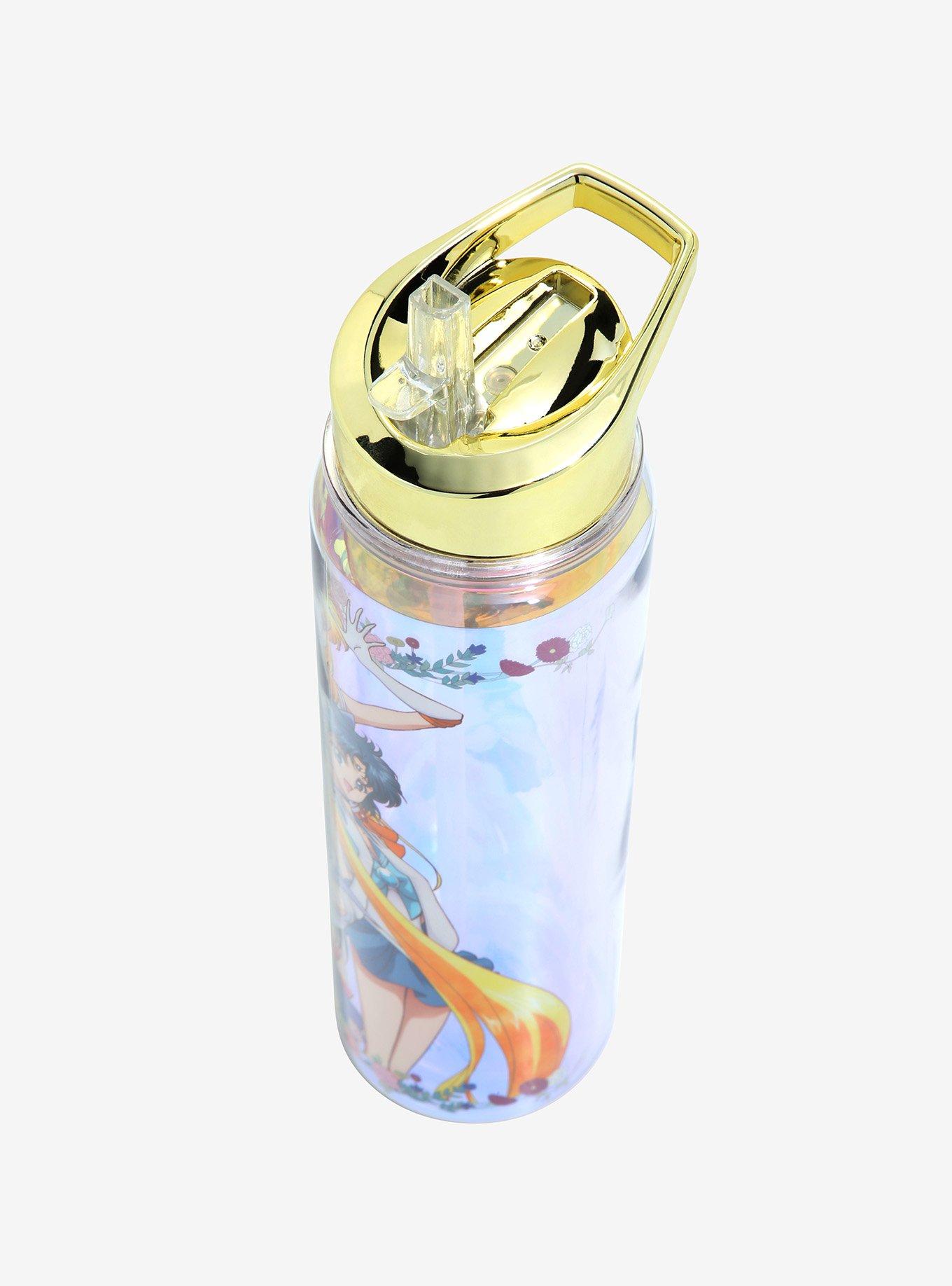 Pretty Guardian Sailor Moon Sailor Guardians Group Portrait Iridescent Water Bottle , , alternate