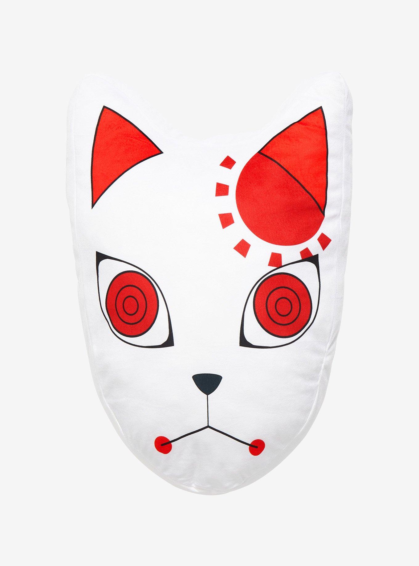 Demon Slayer: Kimetsu no Yaiba Tanjiro&rsquo;s Warding Mask Die-Cut Pillow , , alternate