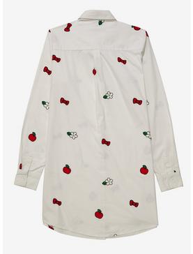 Plus Size Sanrio Hello Kitty Icons Allover Print Button-Down Shirt Dress - BoxLunch Exclusive, , hi-res