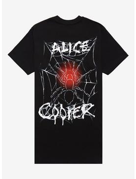Alice Cooper Spider Web Skull Boyfriend Fit Girls T-Shirt, , hi-res