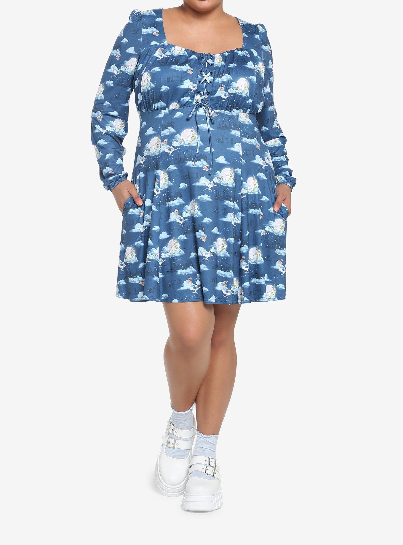 Disney Peter Pan Sky Dress Plus Size, MULTI, alternate