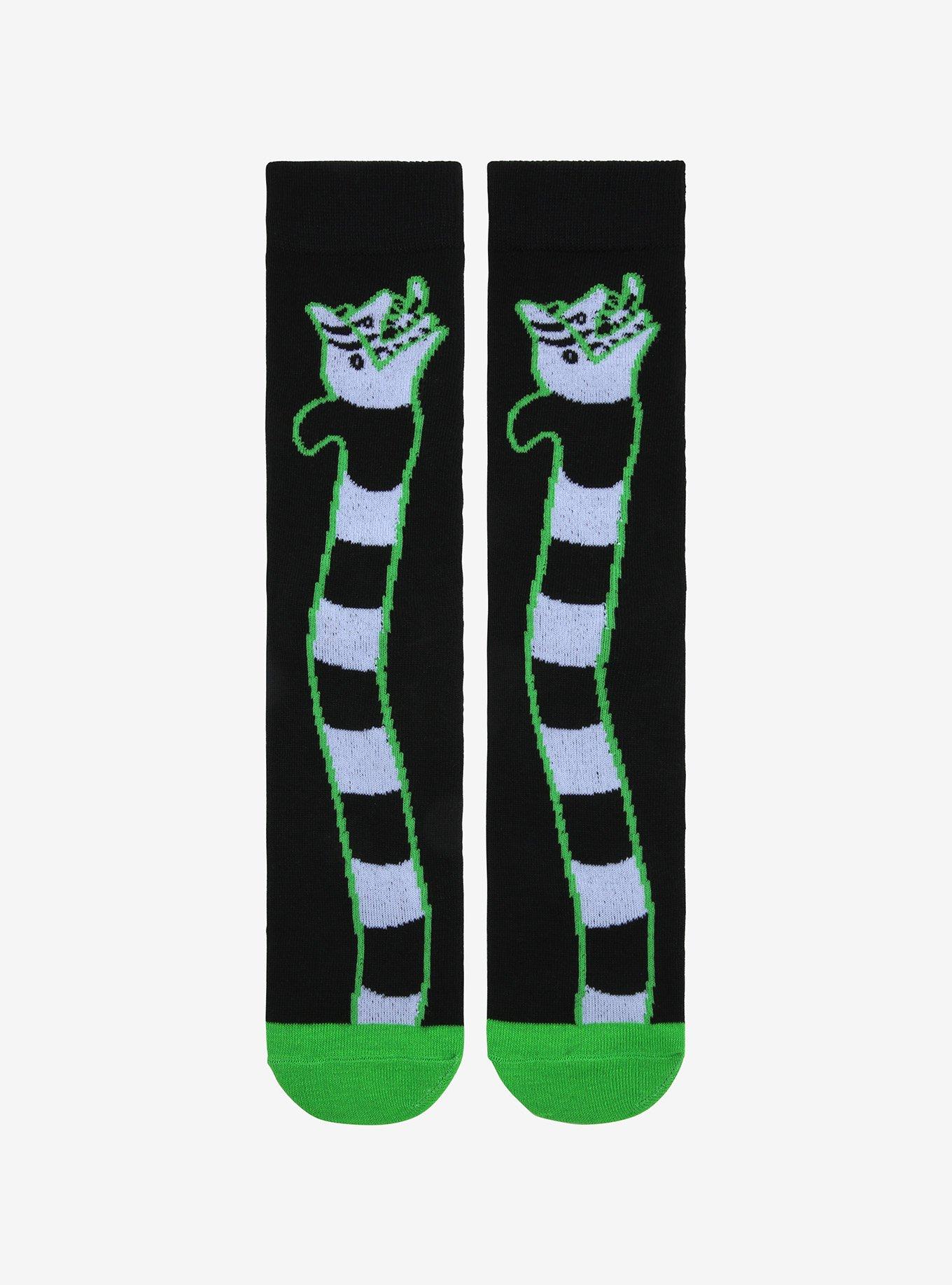 Beetlejuice Sandworm Crew Socks - BoxLunch Exclusive, , alternate