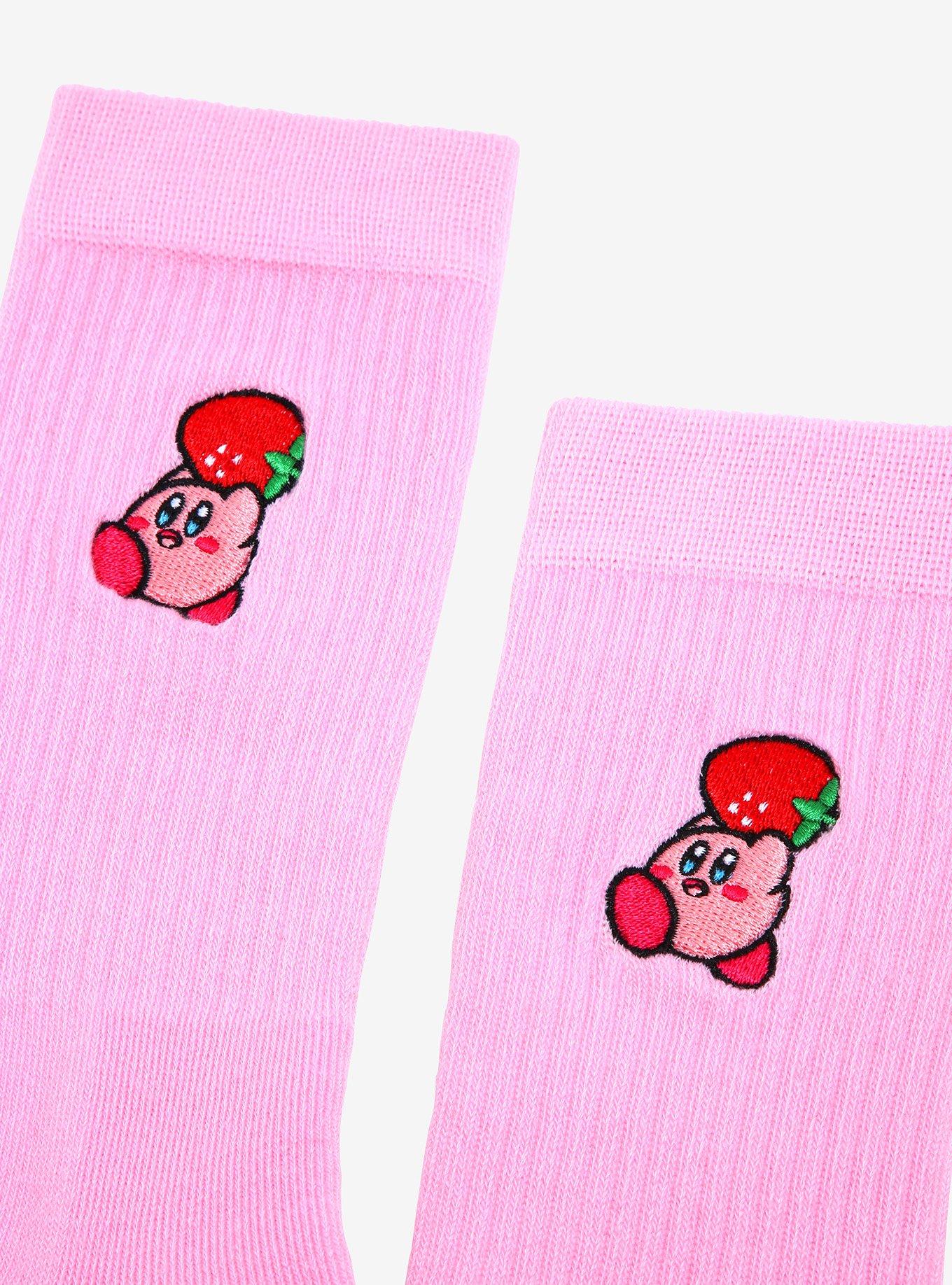 Nintendo Kirby with Strawberry Crew Socks- BoxLunch Exclusive