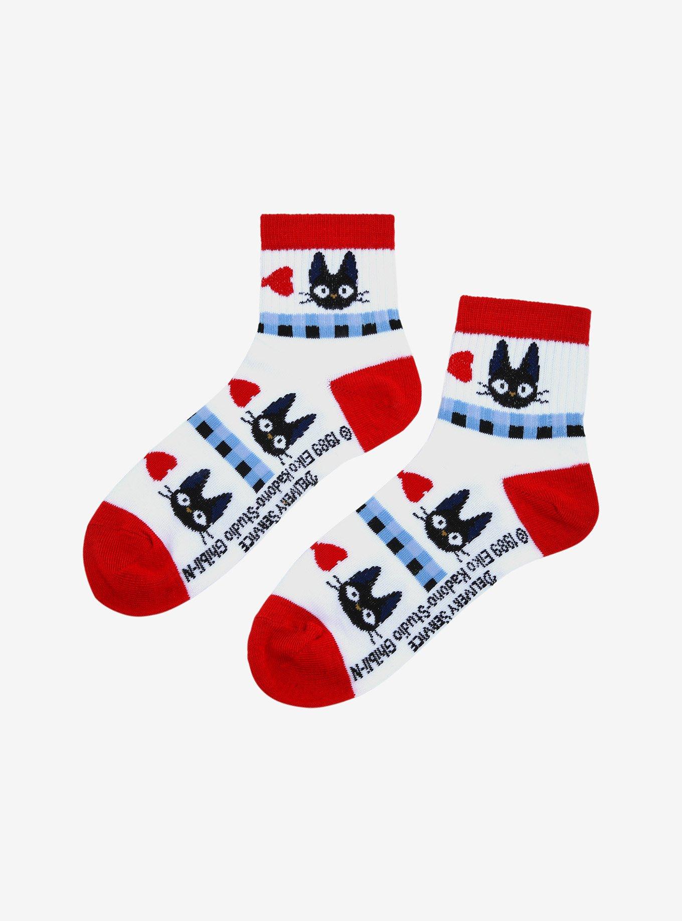 Studio Ghibli Kiki's Delivery Service Jiji & Bow Crew Socks - BoxLunch Exclusive, , alternate