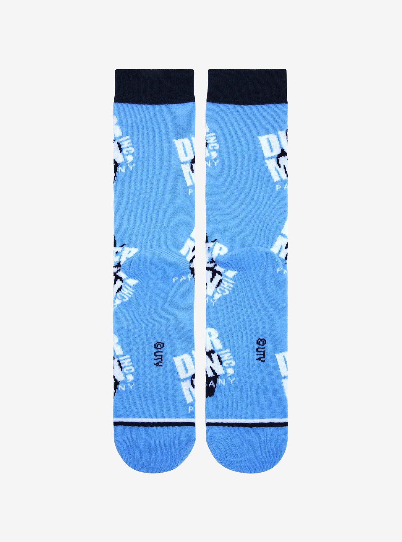 The Office Dunder Mifflin Allover Print Logo Crew Socks - BoxLunch Exclusive, , alternate