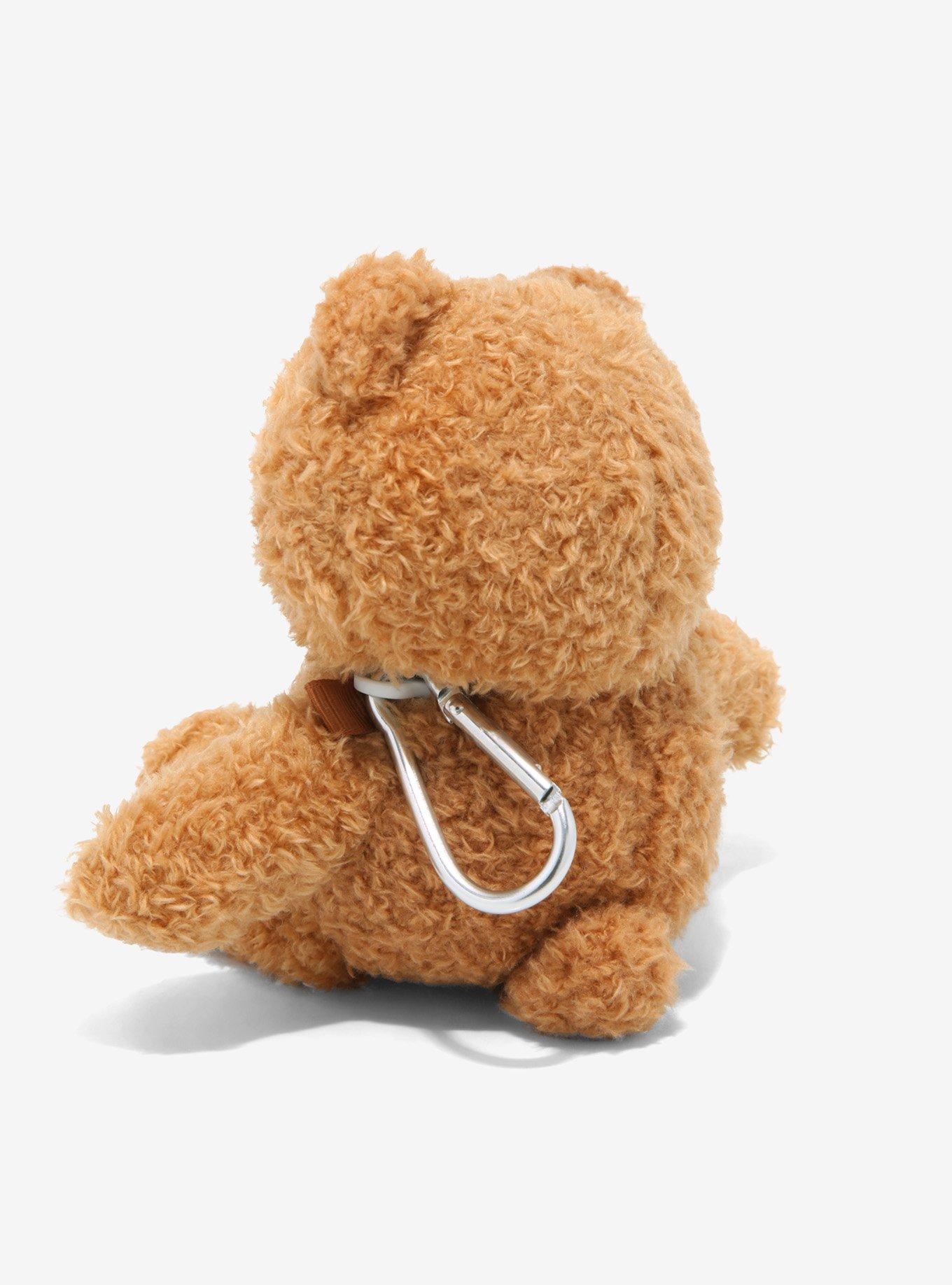 Fuzzy Teddy Bear Wireless Earbud Case Cover, , alternate