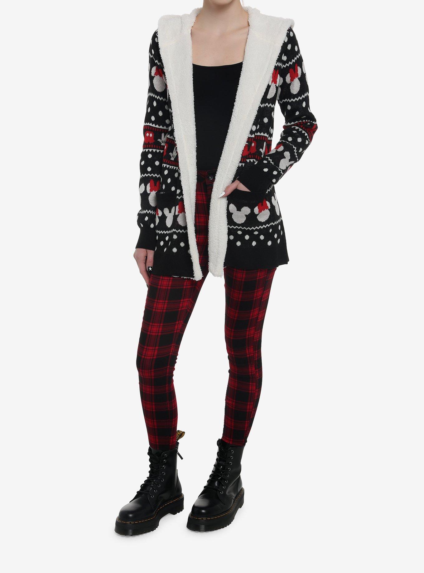 Disney Mickey Mouse & Minnie Mouse Sherpa Open Cardigan, MULTI, alternate