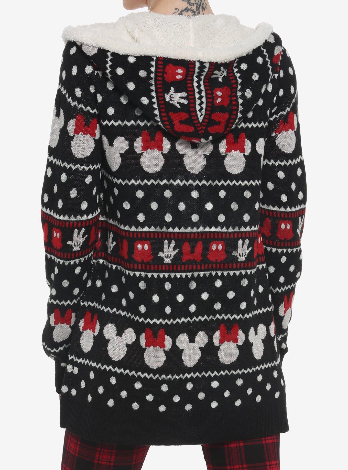 Disney Mickey Mouse & Minnie Mouse Sherpa Open Cardigan, MULTI, alternate