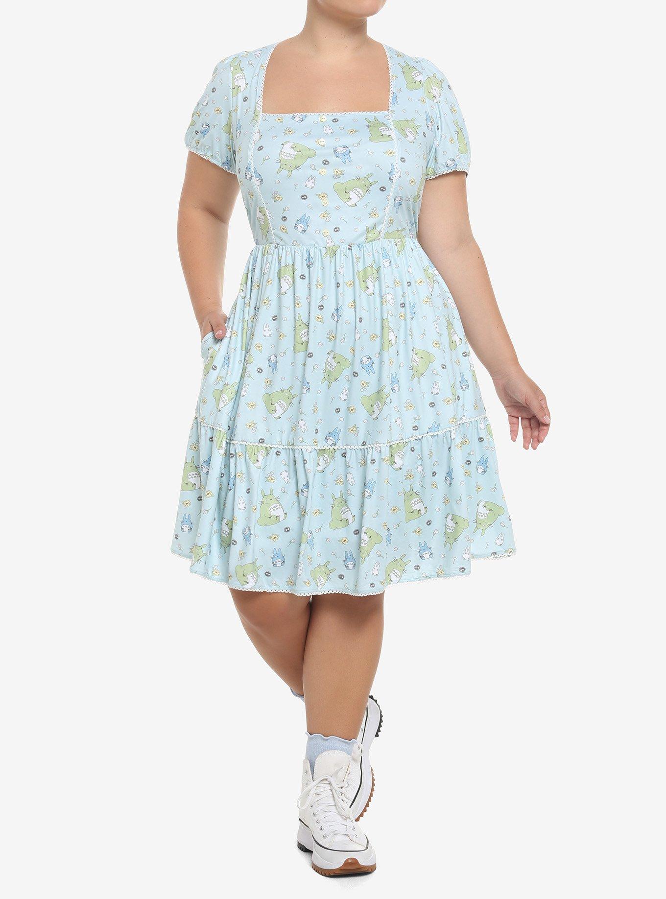 Studio Ghibli My Neighbor Totoro Pastel Dress Plus Size, MULTI, alternate