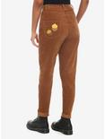 Disney Chip 'N' Dale Embroidered Corduroy Mom Jeans, BROWN, alternate