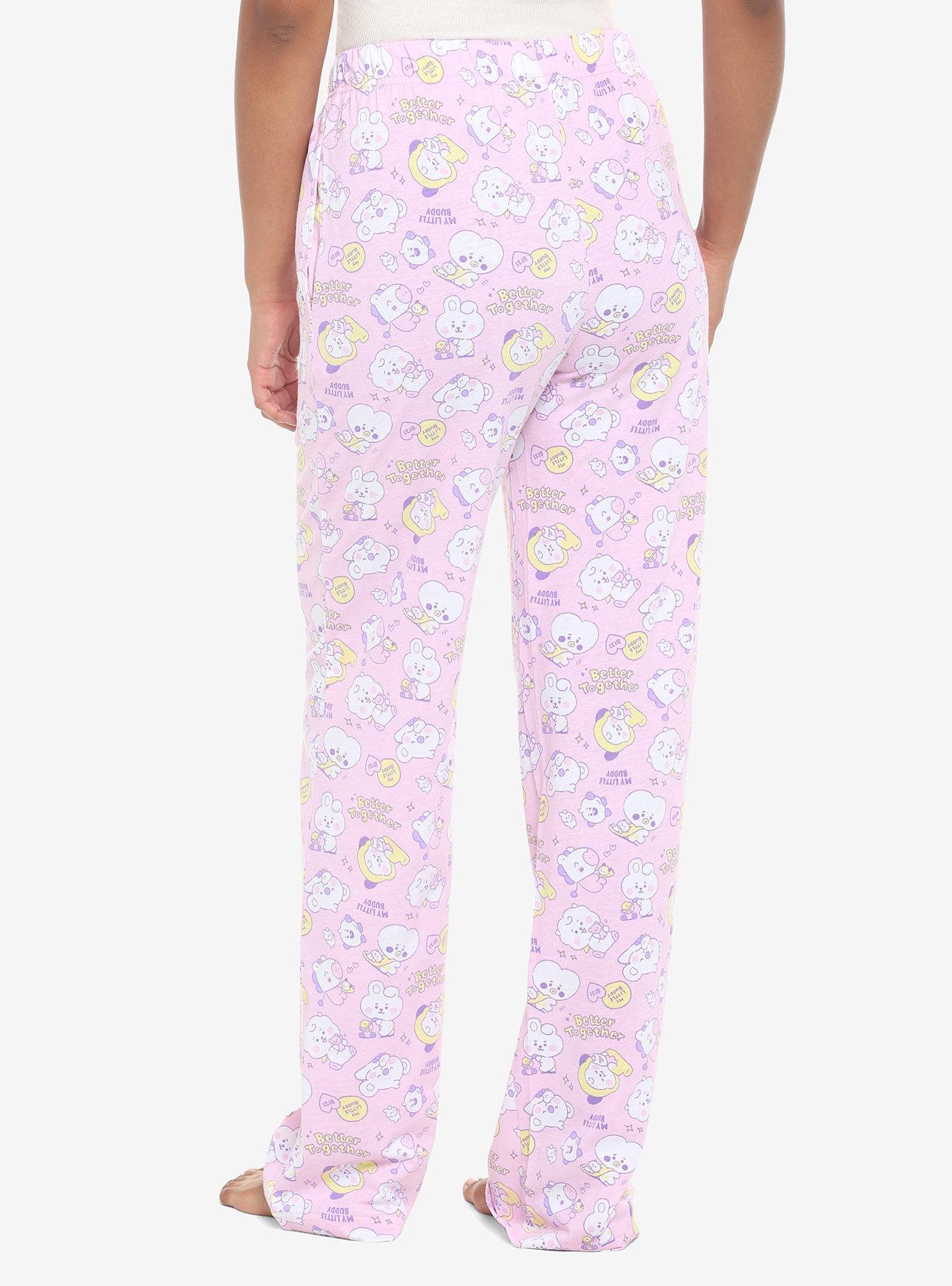 BT21 My Little Buddy Pajama Pants, PINK, alternate