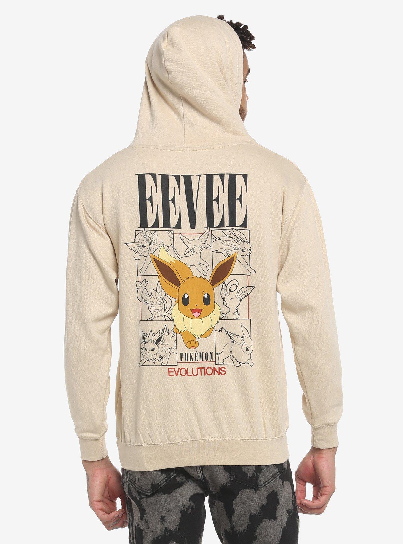 Pokemon Eevee Eeveelutions Hoodie, SAND, alternate