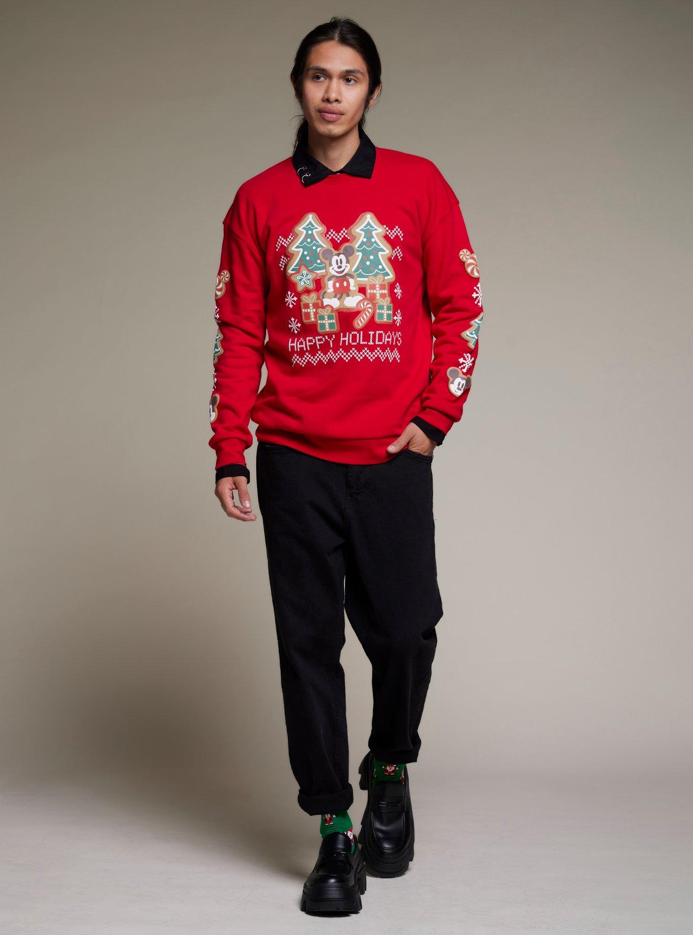 Our Universe Disney Holiday Mickey Mouse Gingerbread Sweatshirt, SAND, alternate