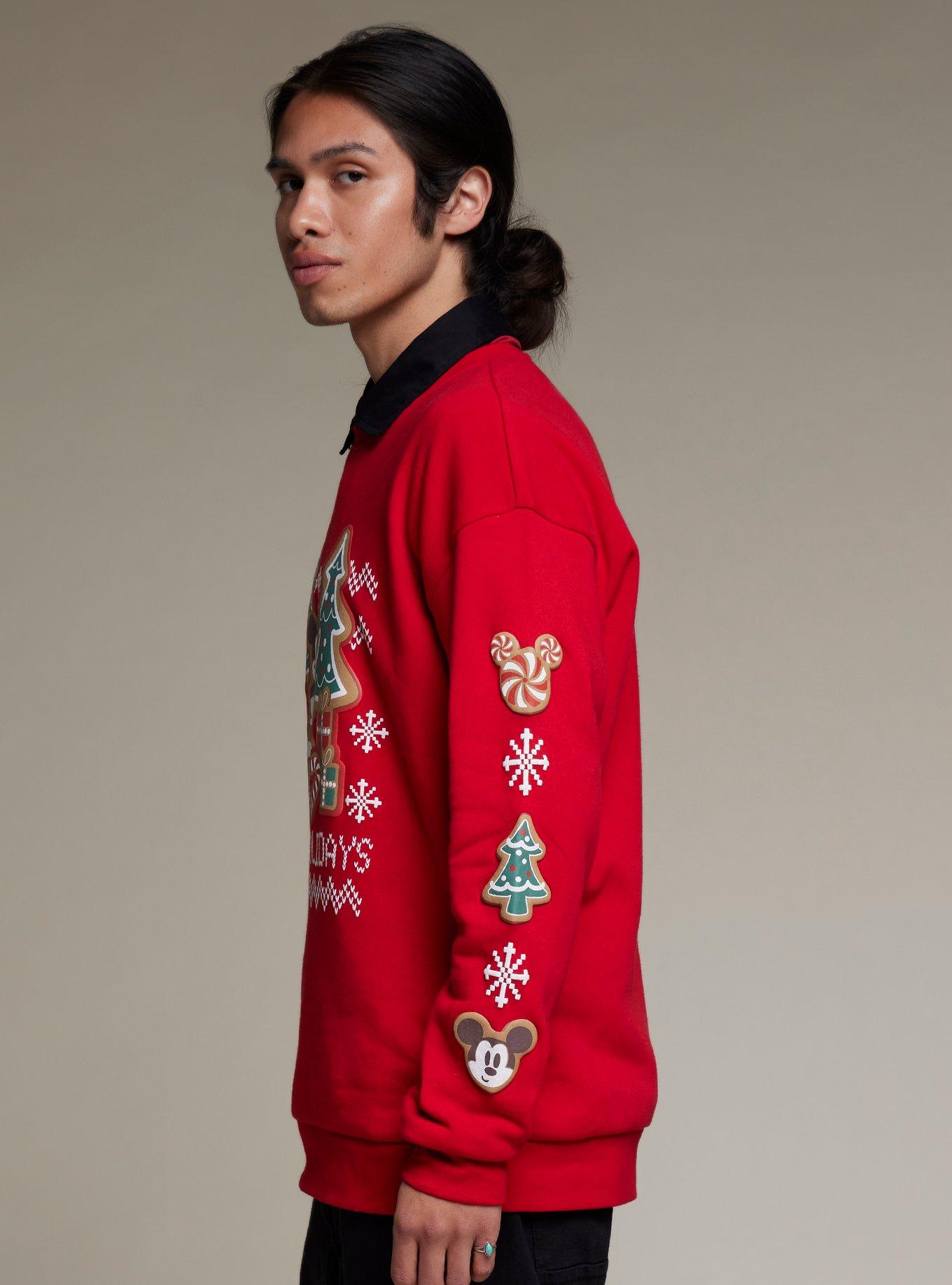 Our Universe Disney Holiday Mickey Mouse Gingerbread Sweatshirt, SAND, alternate