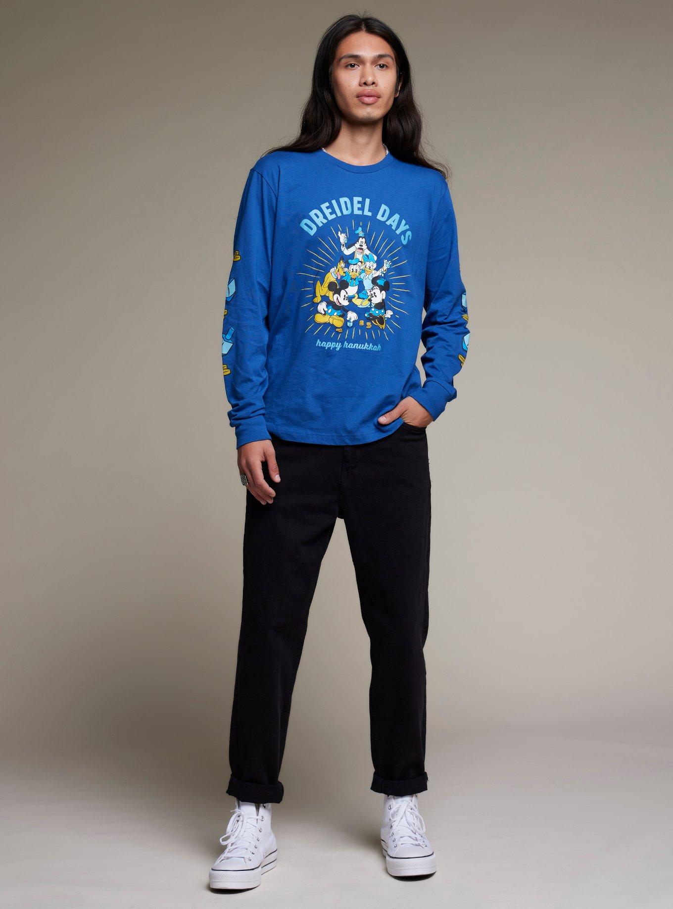 Our Universe Disney Holiday Hanukkah Long-Sleeve T-Shirt, BLUE, alternate