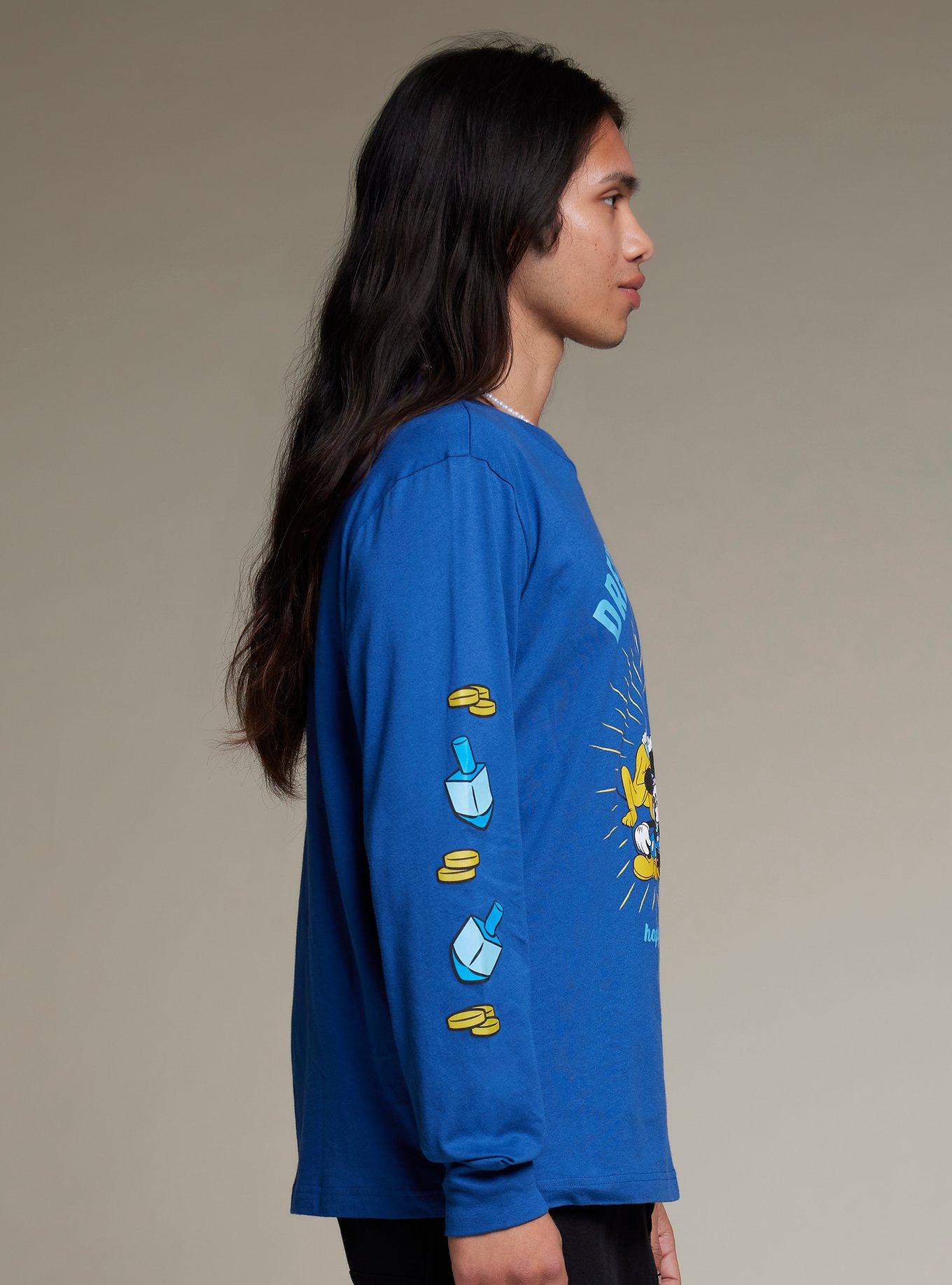 Our Universe Disney Holiday Hanukkah Long-Sleeve T-Shirt, BLUE, alternate