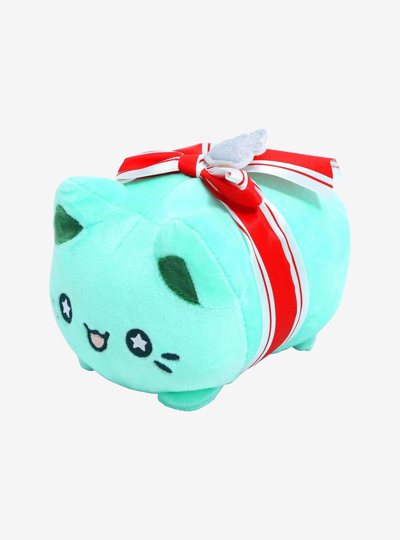 Aurora Tasty Peach Meowchi Winter Wreath Cat 7 Inch Plush, , alternate