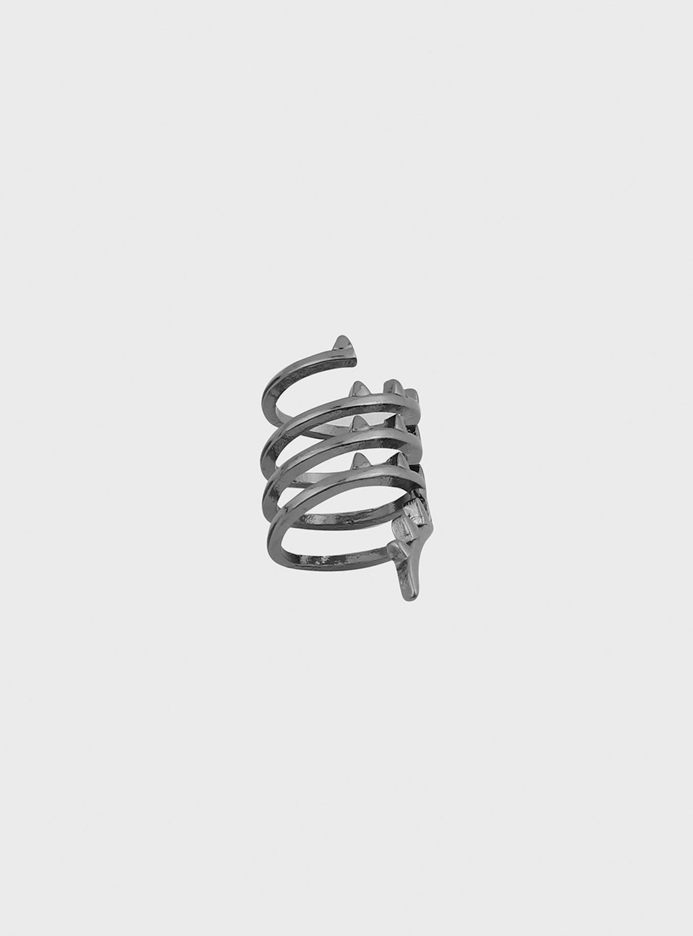 Spike Armor Statement Ring, , alternate