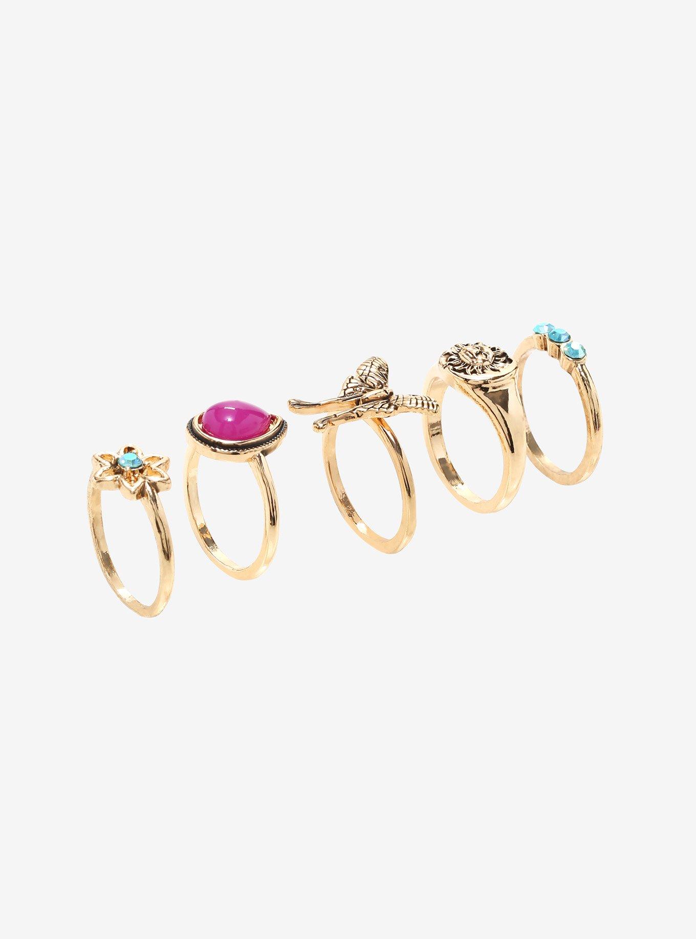 Sun Butterfly Boho Ring Set, , alternate