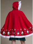 Her Universe Disney Holiday Mickey Mouse Girls Hooded Cape, MULTI, alternate