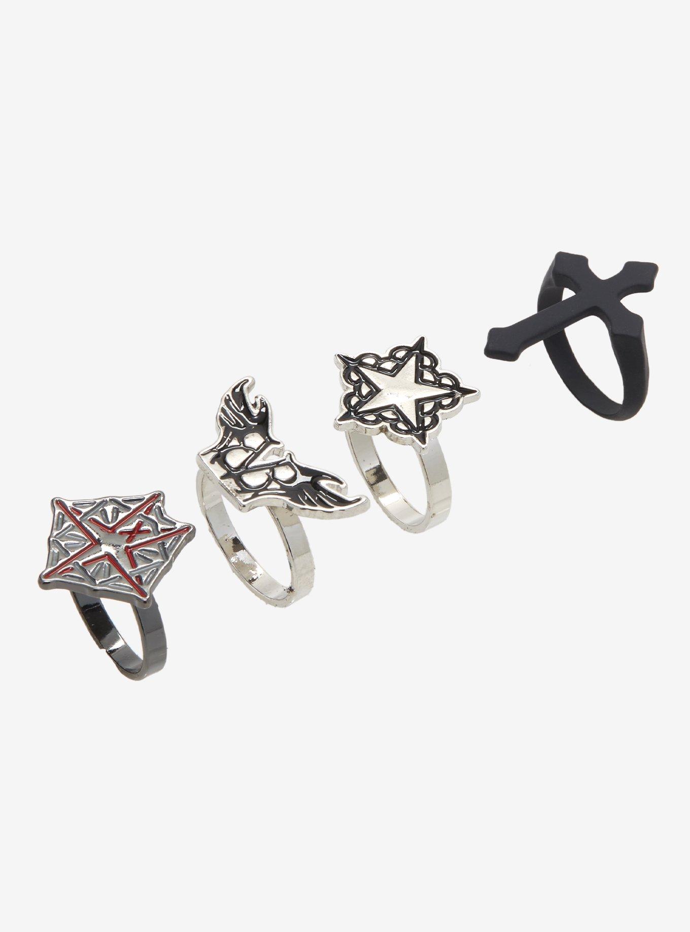 Black Veil Brides Icons Ring Set, , alternate