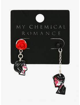 My Chemical Romance Three Cheers Couple Mismatch Earrings, , hi-res