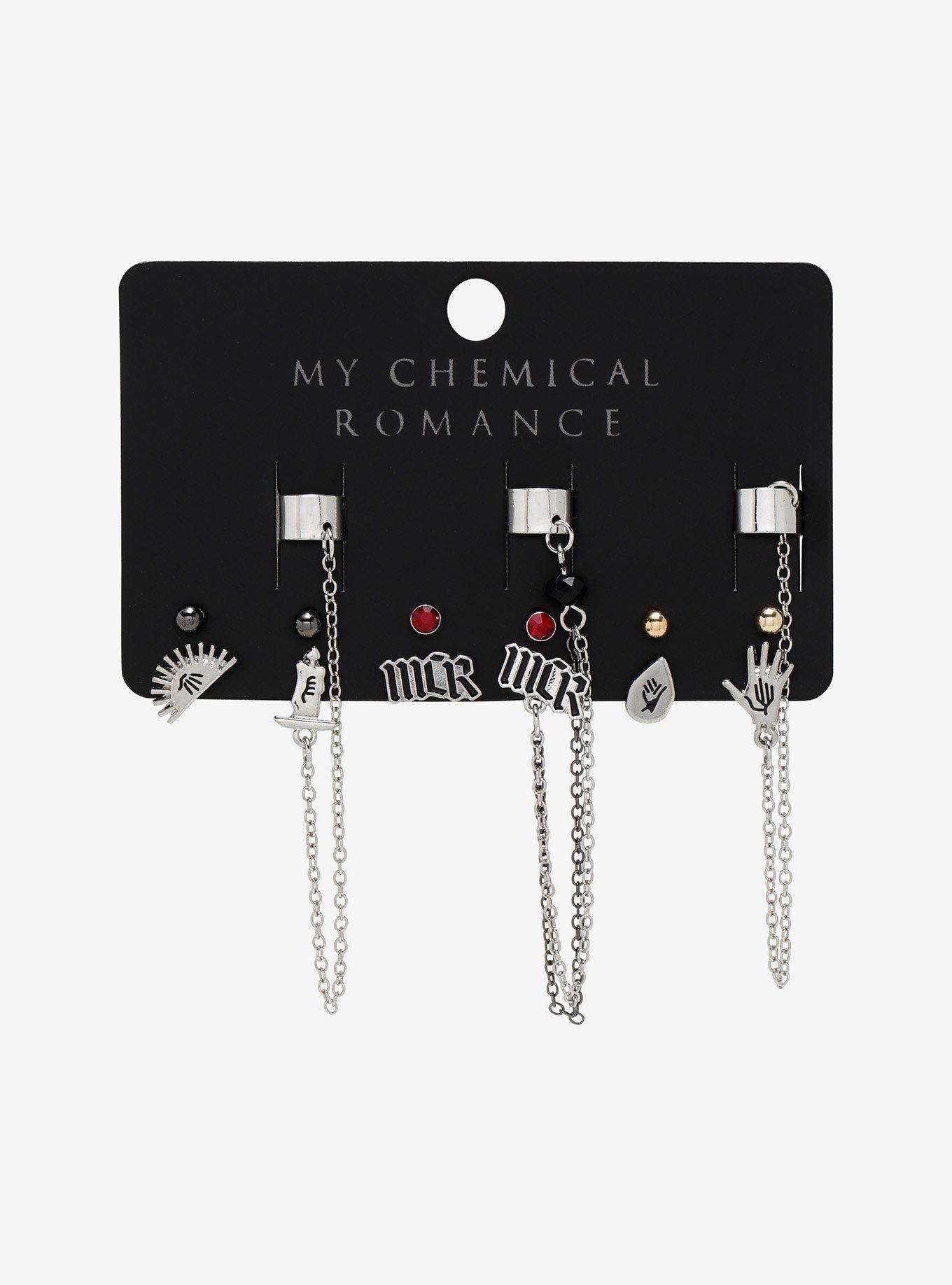 My Chemical Romance Symbols Cuff Earring Set, , alternate