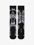 Death Note Ryuk Outline Crew Socks, , alternate