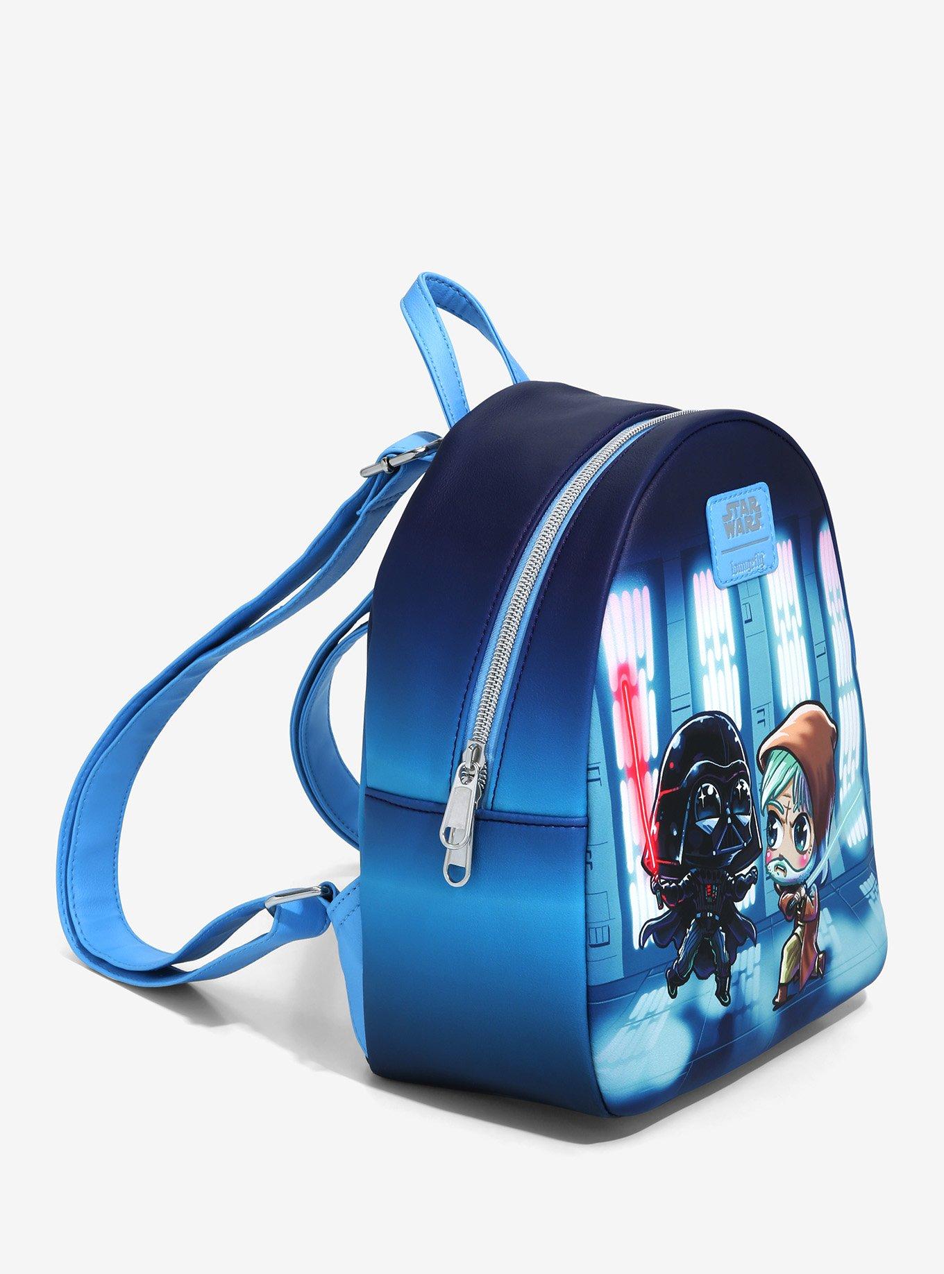 Loungefly Star Wars Obi-Wan Vs. Darth Vader Chibi Characters Mini Backpack, , alternate