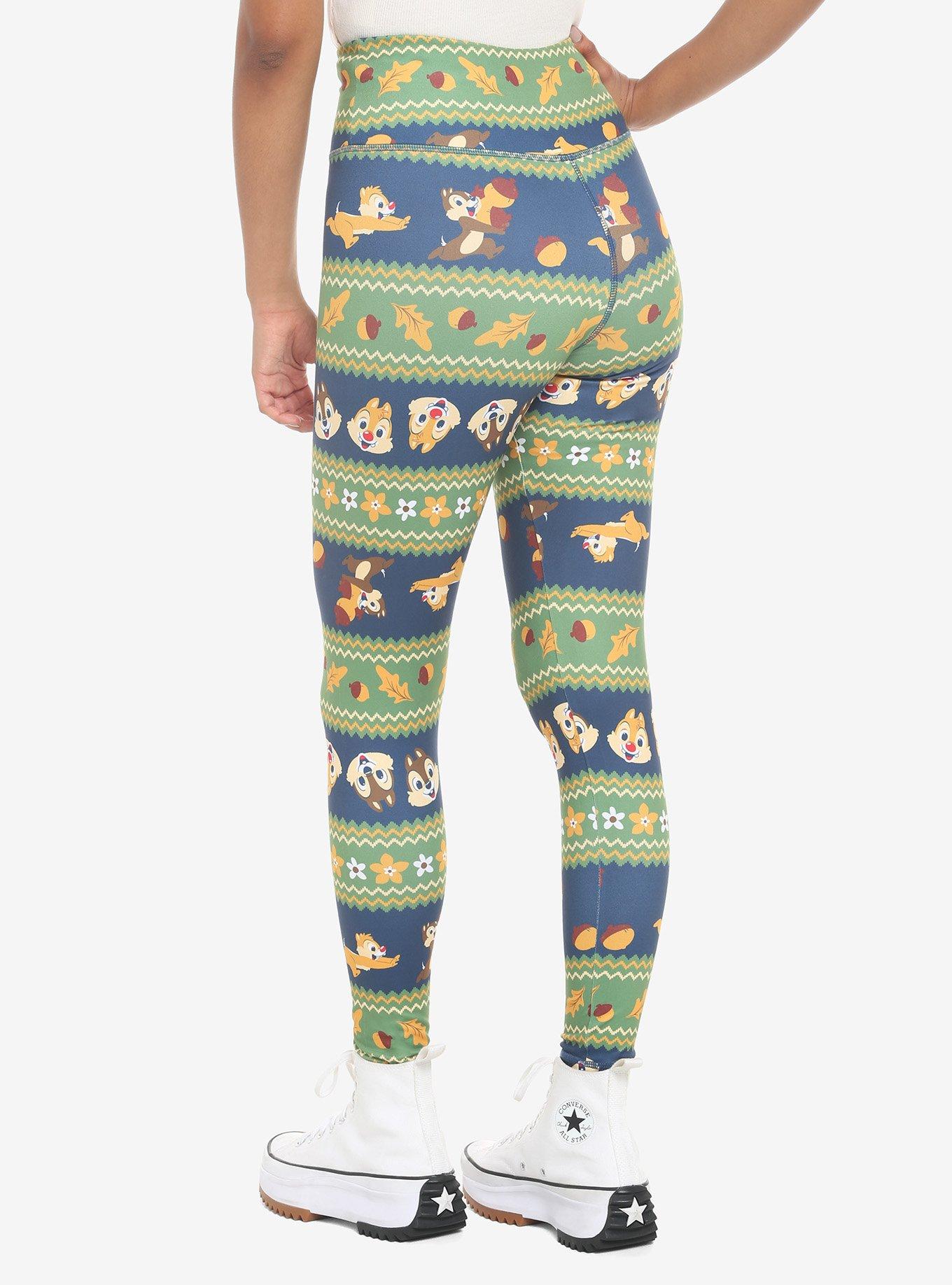 Disney Chip 'N Dale Fair Isle Leggings, MULTI, alternate