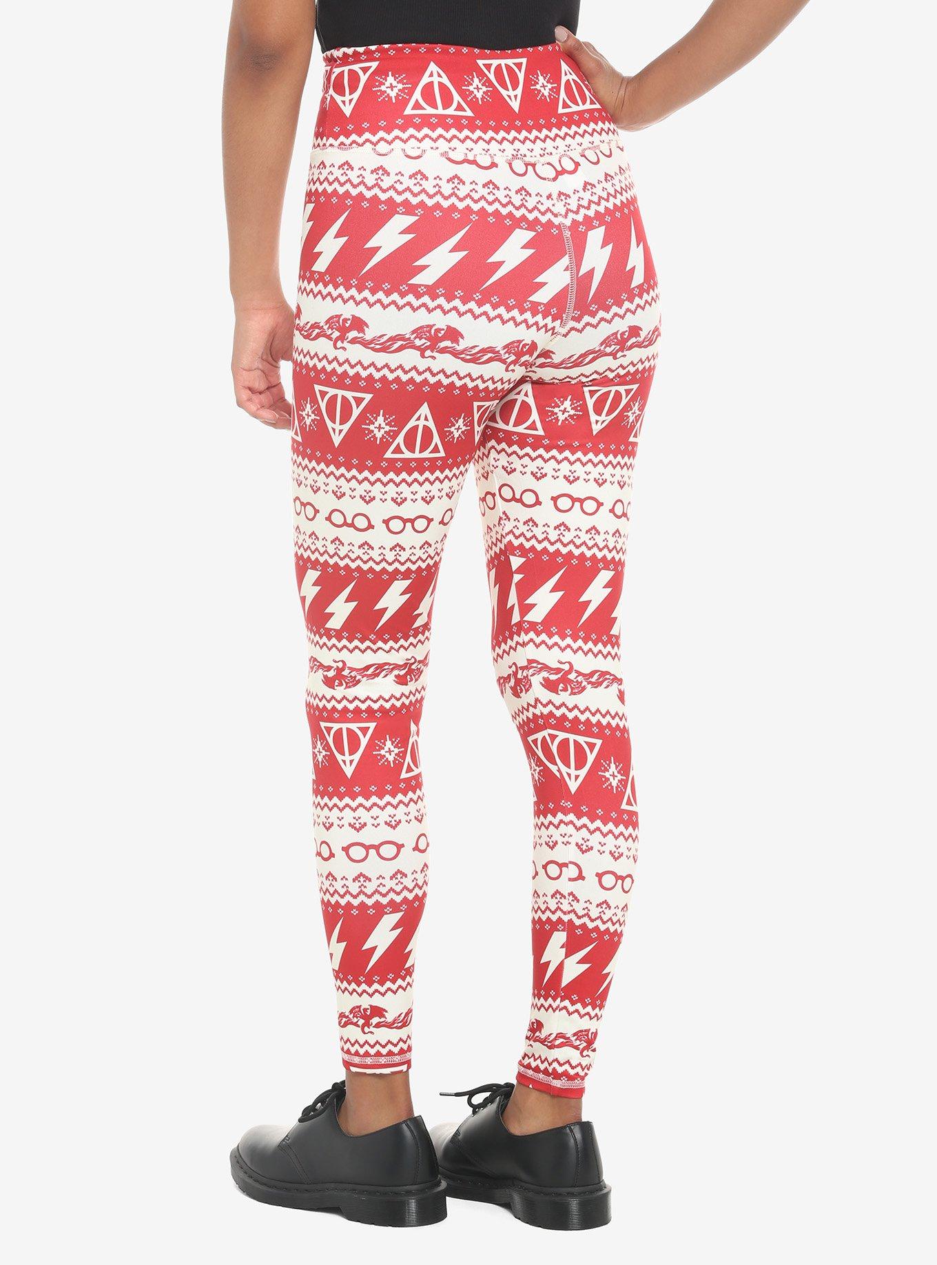 Harry Potter Icon Holiday Fair Isle Leggings, , hi-res