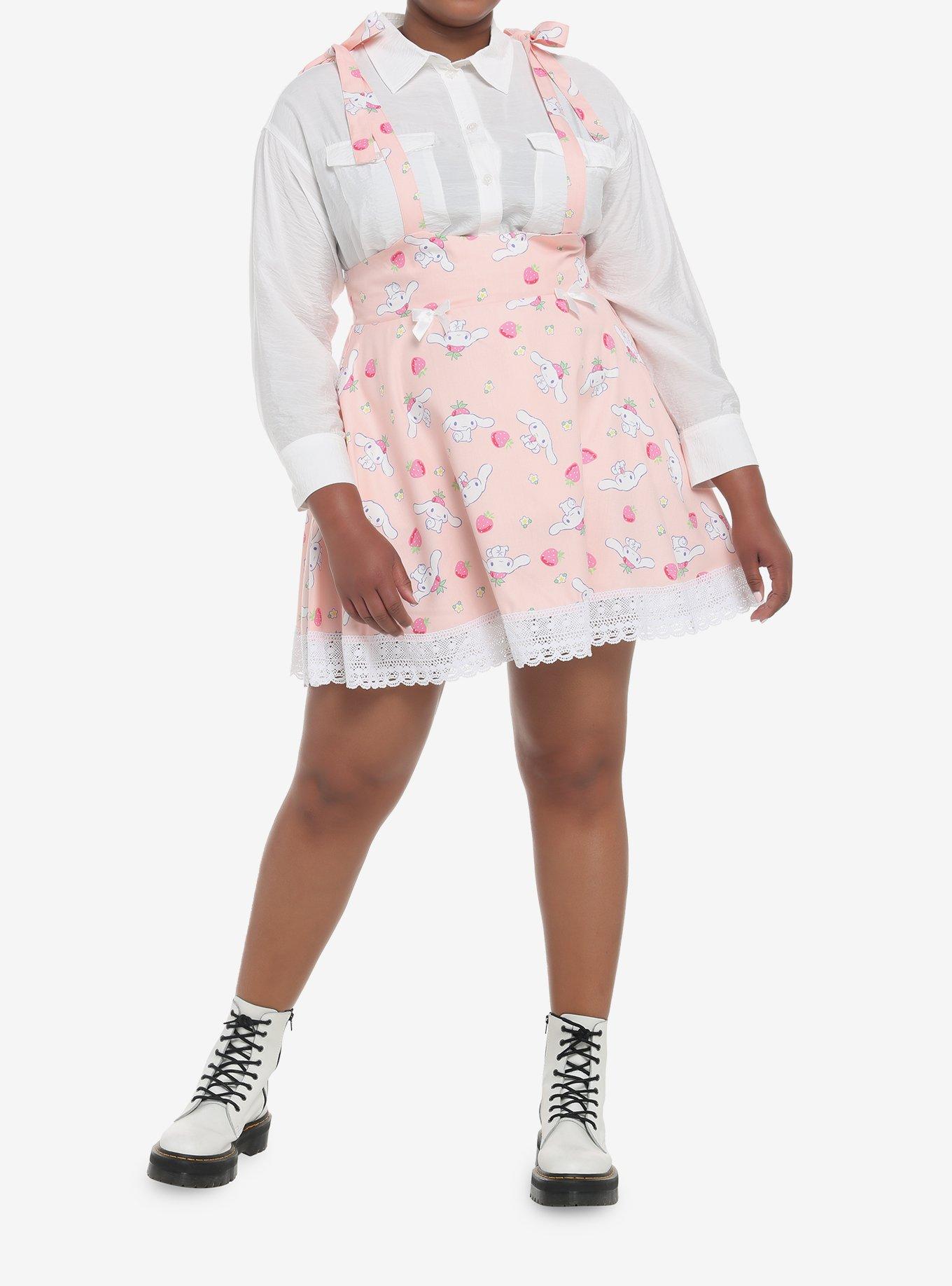 Cinnamoroll Strawberries Suspender Skirt Plus Size, MULTI, alternate