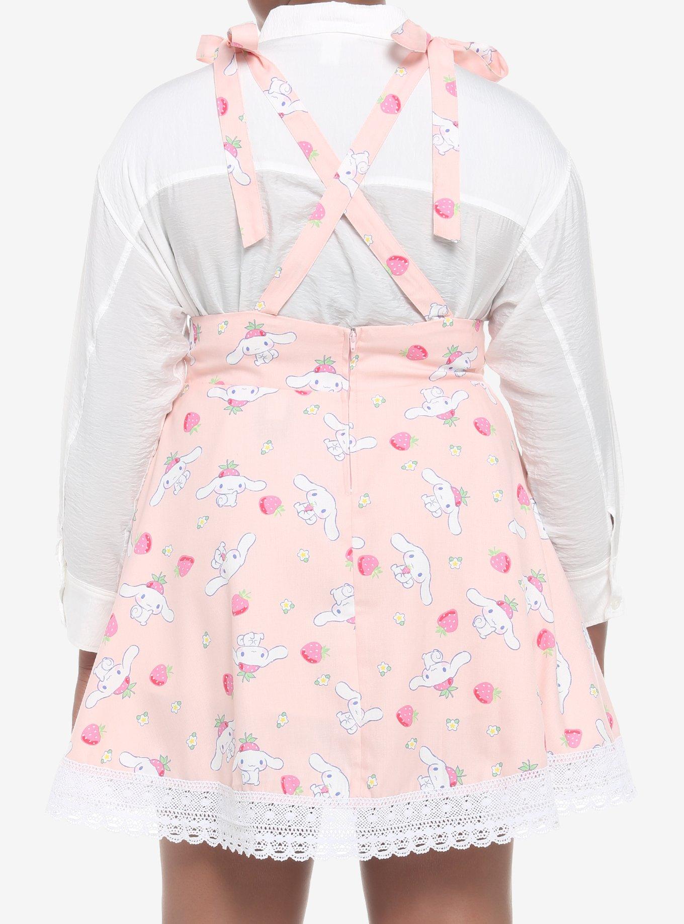 Cinnamoroll Strawberries Suspender Skirt Plus Size, MULTI, alternate