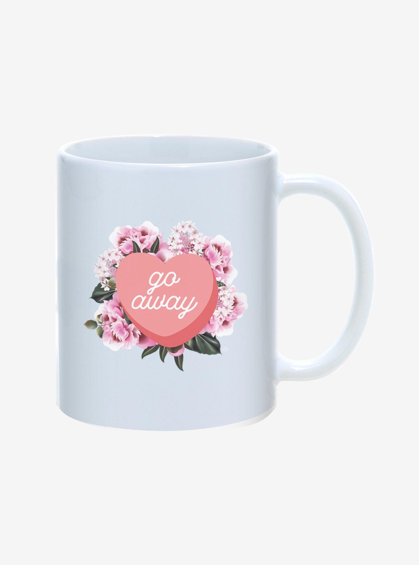 Go Away Heart Candy Mug 11oz, , alternate