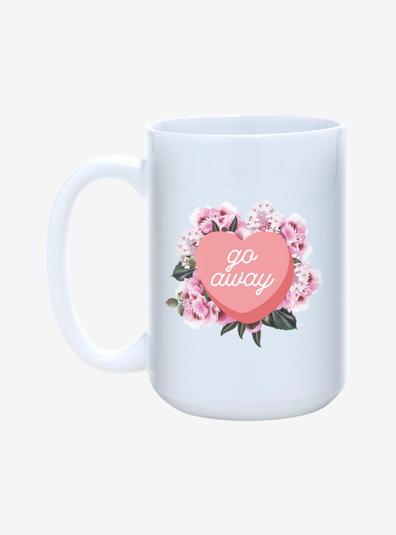Go Away Heart Candy Mug 15oz, , hi-res