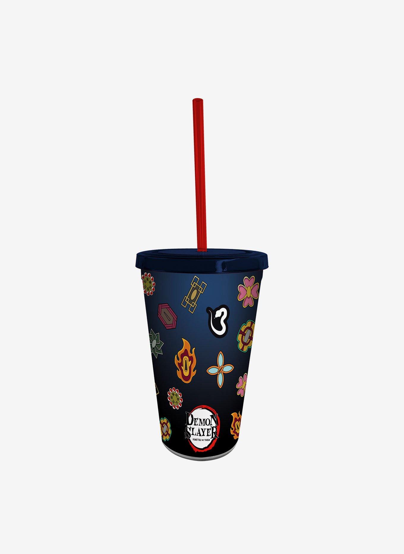 Demon Slayer: Kimetsu No Yaiba Tumbler With Straw Set, , alternate