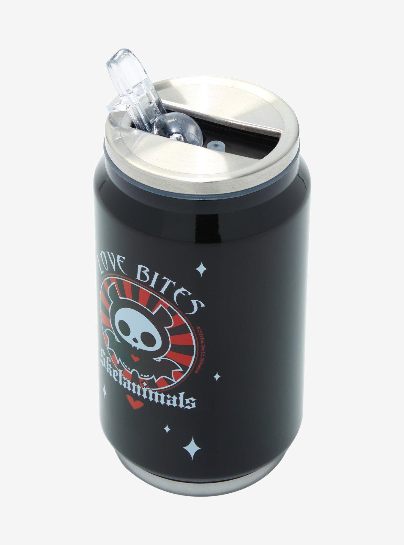 Skelanimals Love Bites Soda Can Water Bottle, , alternate