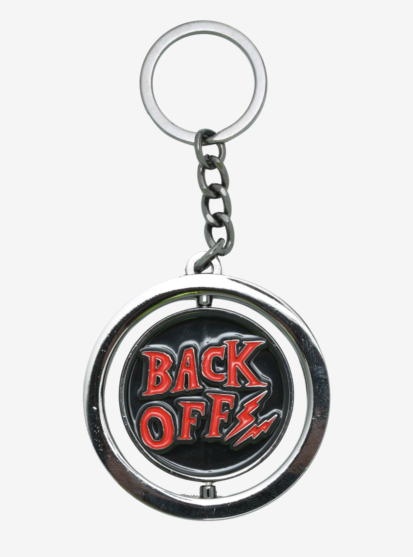 Emily The Strange Spinning Enamel Key Chain, , alternate