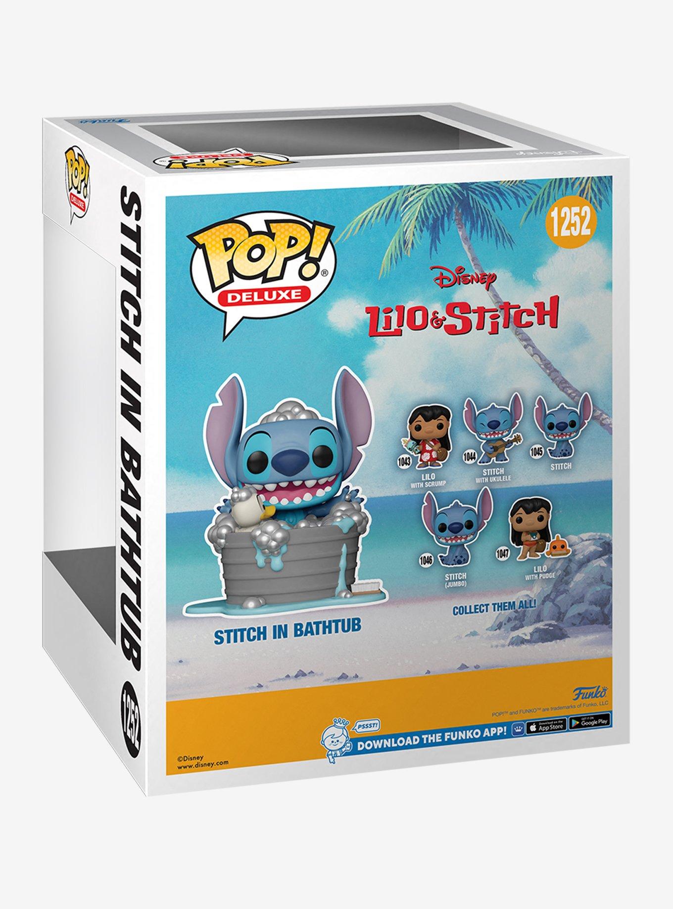 Funko Disney Lilo & Stitch Pop! Deluxe Stitch In Bathtub Vinyl Figure 2022 HT Expo Exclusive, , alternate