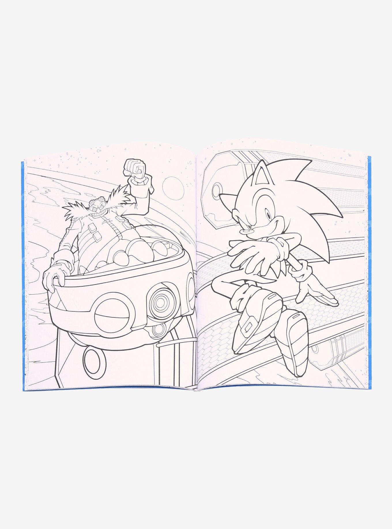 Sonic The Hedgehog The Official Coloring Book For Adults