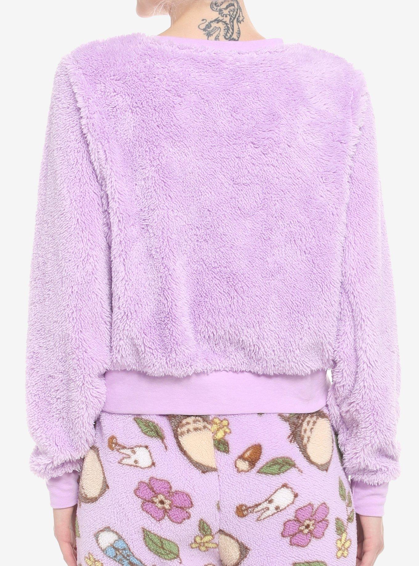 Her Universe Studio Ghibli My Neighbor Totoro Fuzzy Lounge Set, PURPLE, alternate