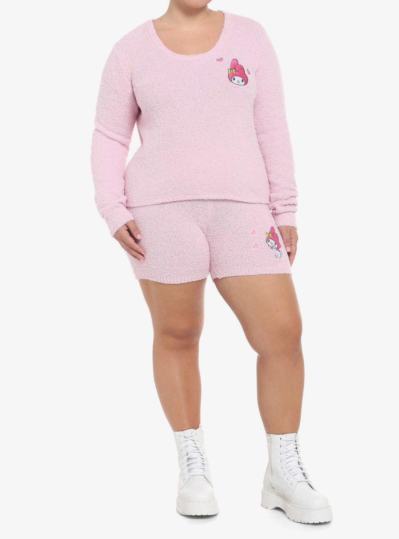 My Melody Hearts Lounge Set Plus Size, PINK, alternate