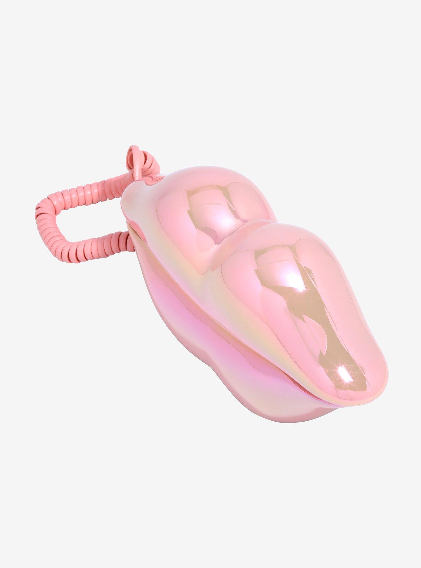 Pink Lips Corded Telephone, , alternate