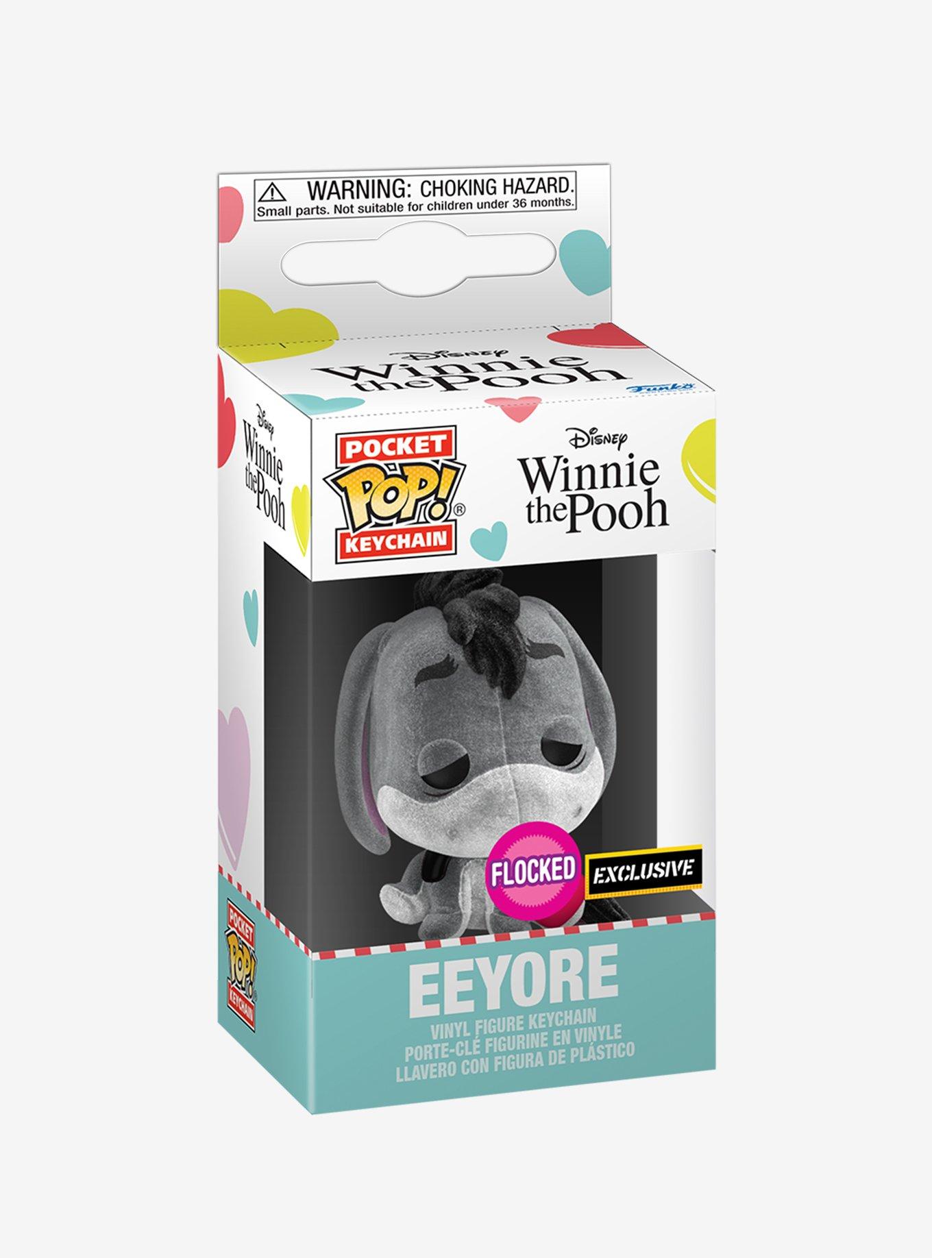 Funko Disney Winnie The Pooh Pocket Pop! Eeyore Flocked Vinyl Key Chain Hot Topic Exclusive, , alternate