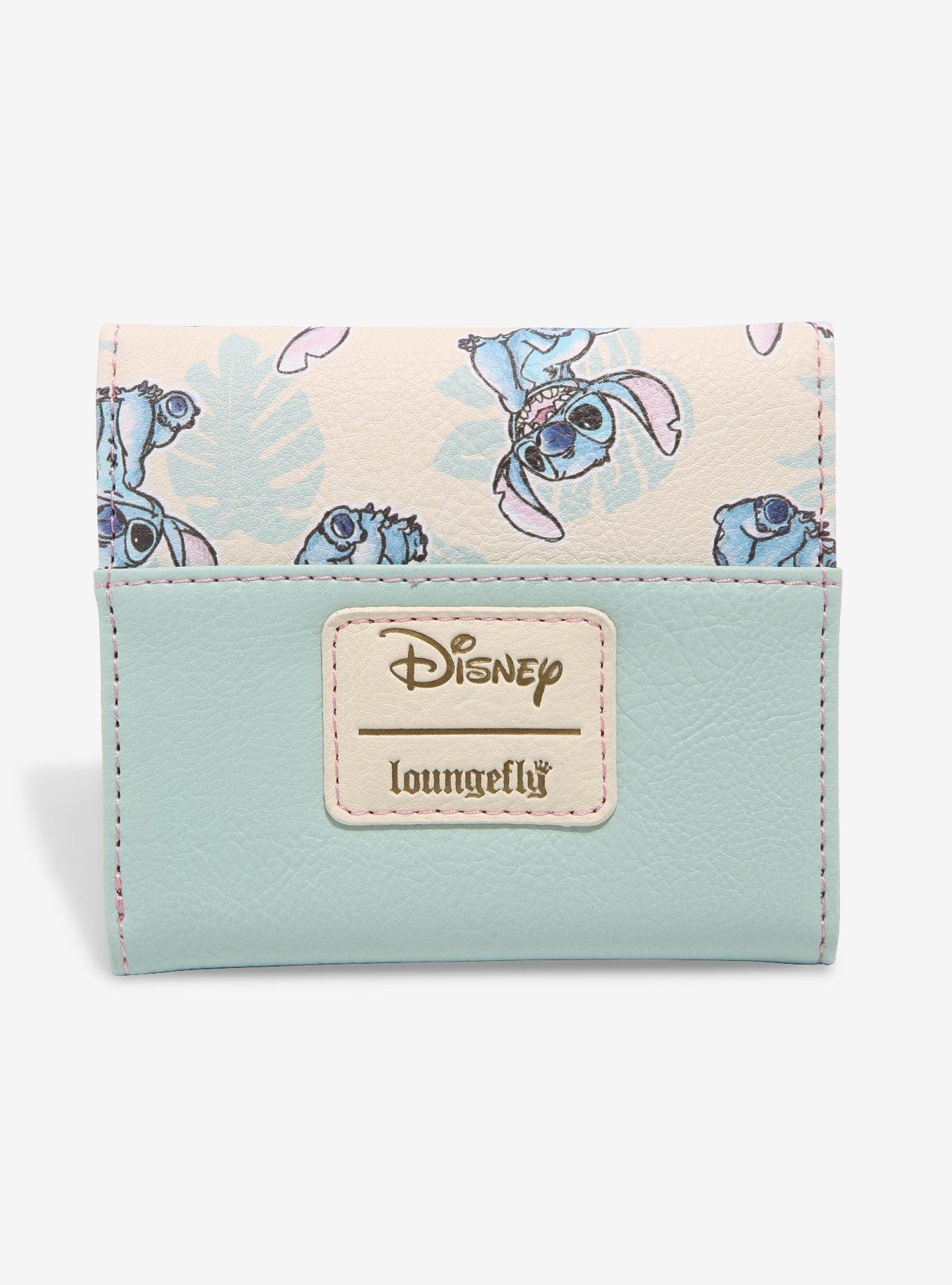 Loungefly Disney Lilo & Stitch Tropical Leaves Mini Wallet, , alternate