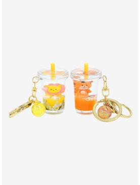 Chibi Zoo Animals Floating Cups Blind Bag Keychain, , hi-res